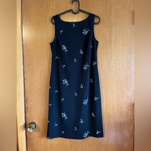 Black VanHeusen tank sheath dress.